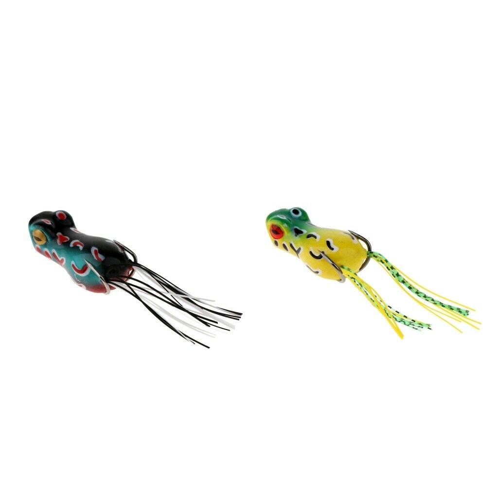 2 X Fishing Bait Frog Bait Artificial Baits With Hooks