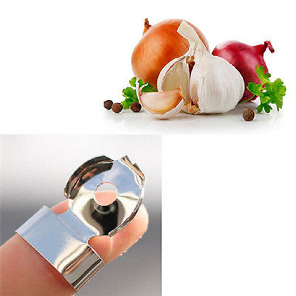 2pcsPractical Stainless Steel Kitchen Gadget Garlic Ginger Cutter Peeler T.l8