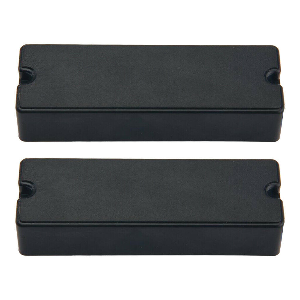 2pcs 6-String Black Soapbar Pickups Ceramic Bar Magnets for Bass Guitar