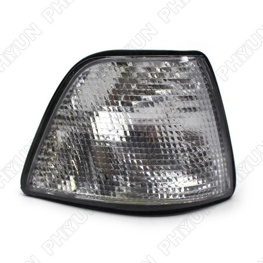 2Pcs Gray White Lens Turn Signal Lights 63138353280 For BMW E36 318i 328i M3