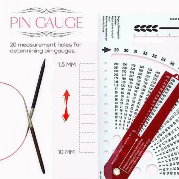 Knitting Gauge Converter Stitch Calculator Counting Frame Ruler Knitting Tools