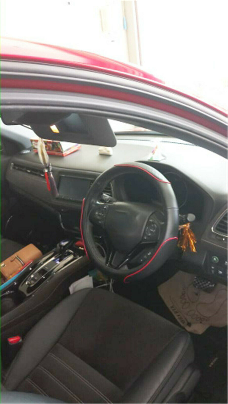 Universal Car Steering Wheel Cover Black PU Leather comfortable grip for Car SUV