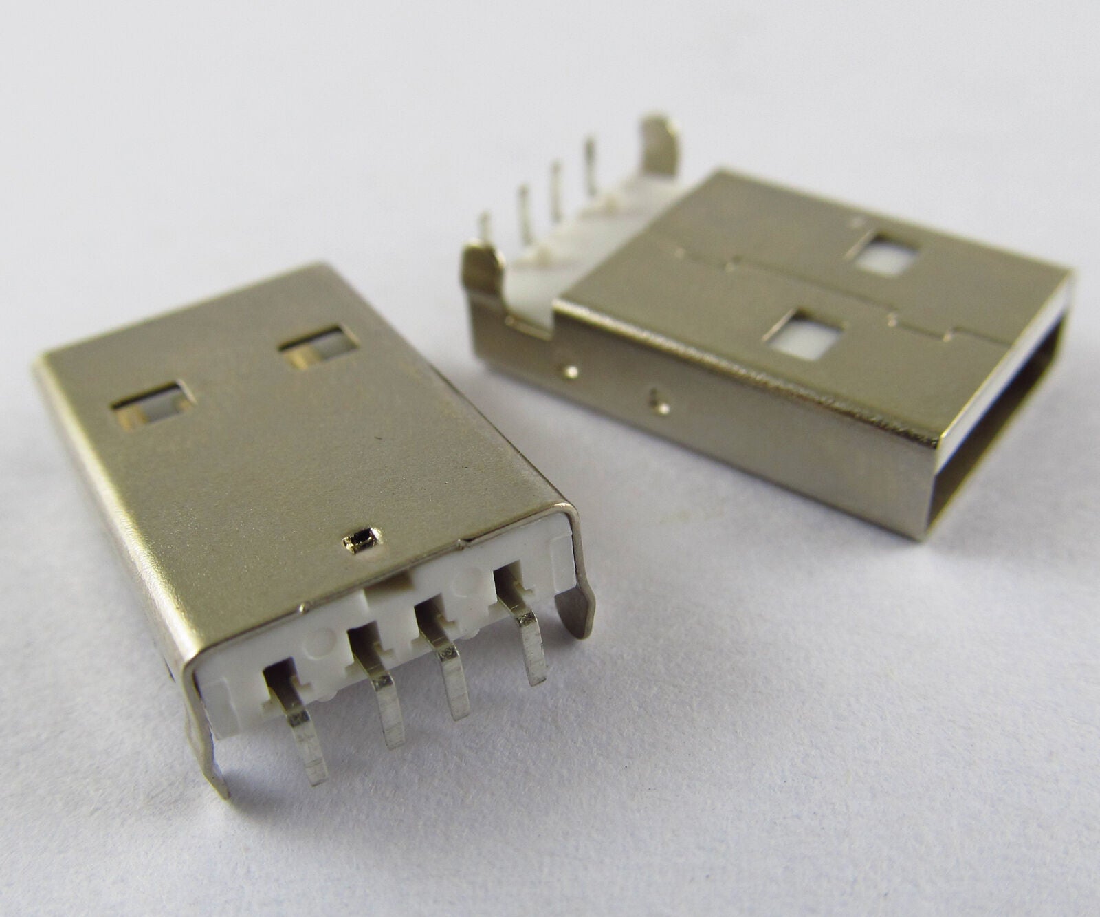 1pc A Type 90 Degreee Right Angle USB 4pin Male Socket Connector PCB Socket