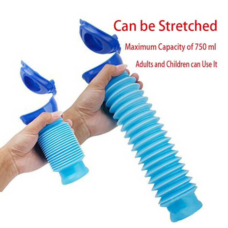 Male & Female Portable Urinal Travel Camping Car Toilet Pee Bottle 750ml BluY FG