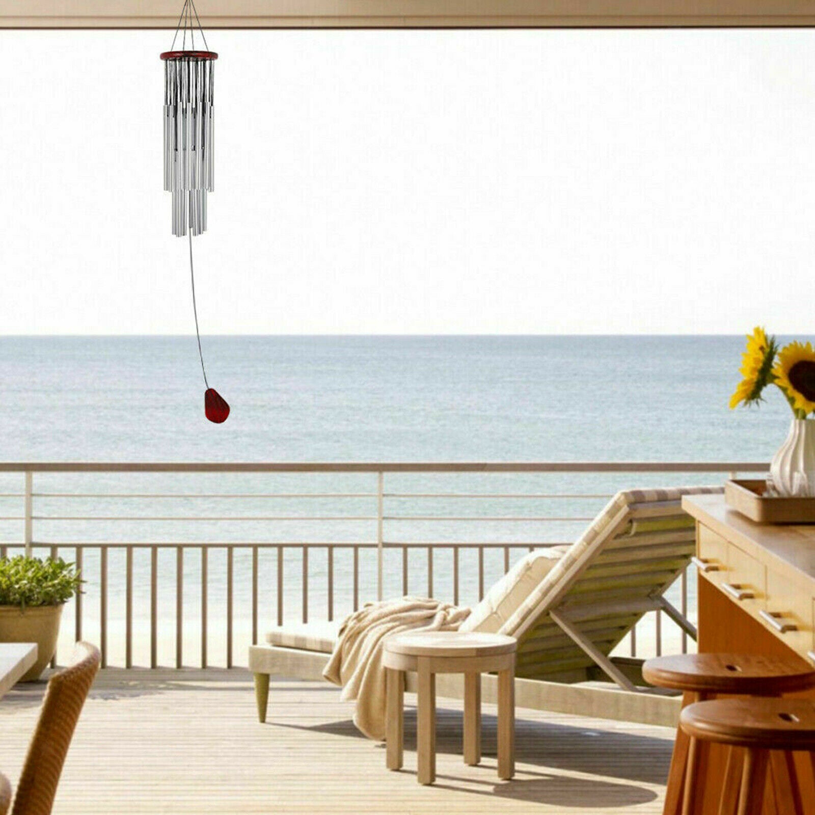 Outdoors 27 Tubes Wind Chimes Aluminum Chime Sympathy Soothing Melodic Tones