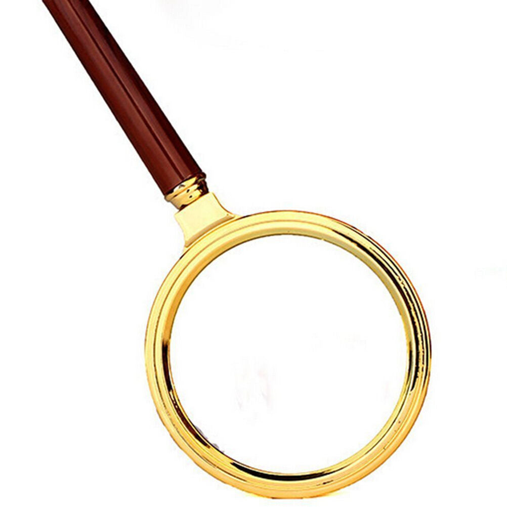 New 80mm Handheld 10X Magnifier Magnifying Glass Loupe Reading Jewelry、 G.l8