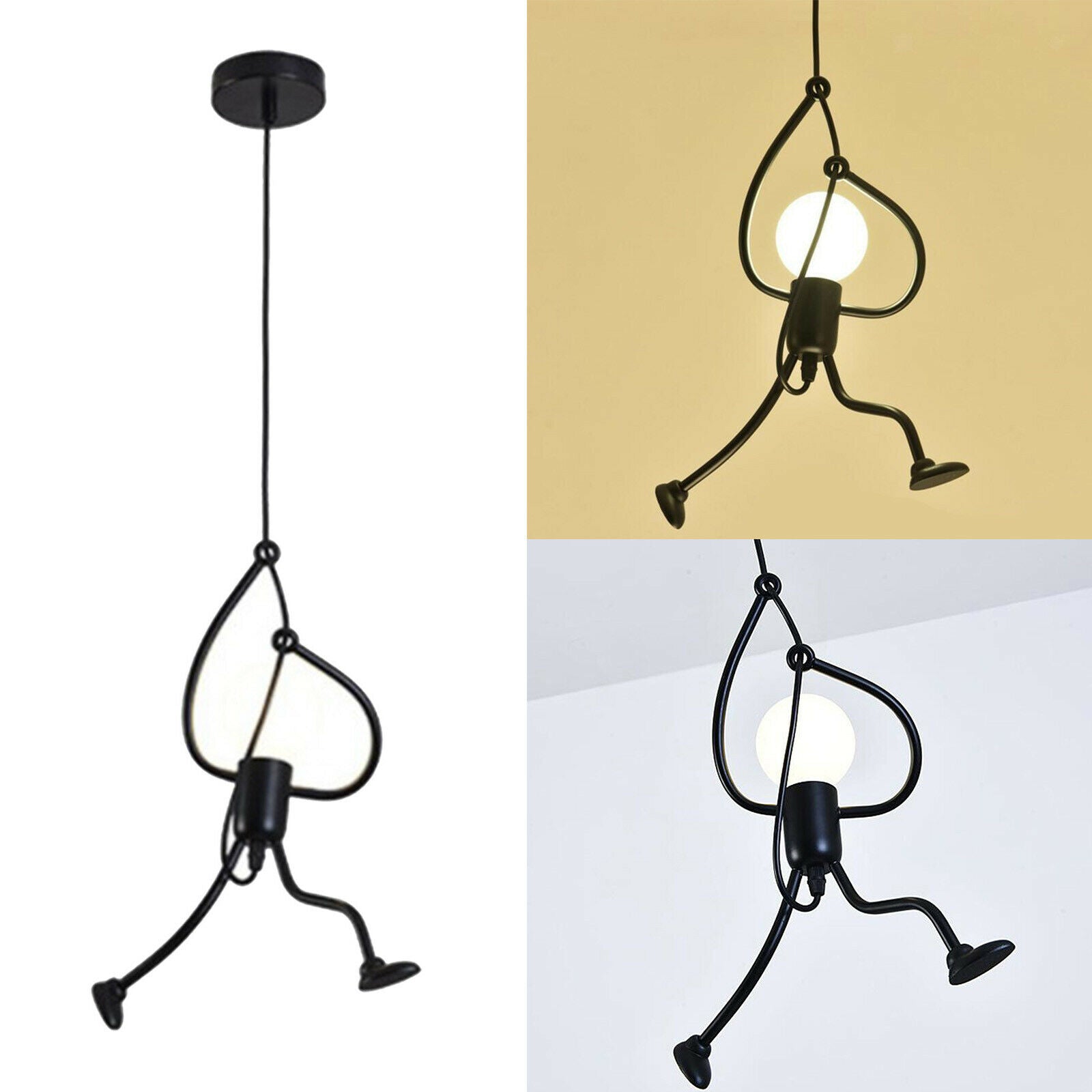 Pendant Ceiling Light Fixture Chandelier E27 Hanging Lamp Bedrooms Loft A