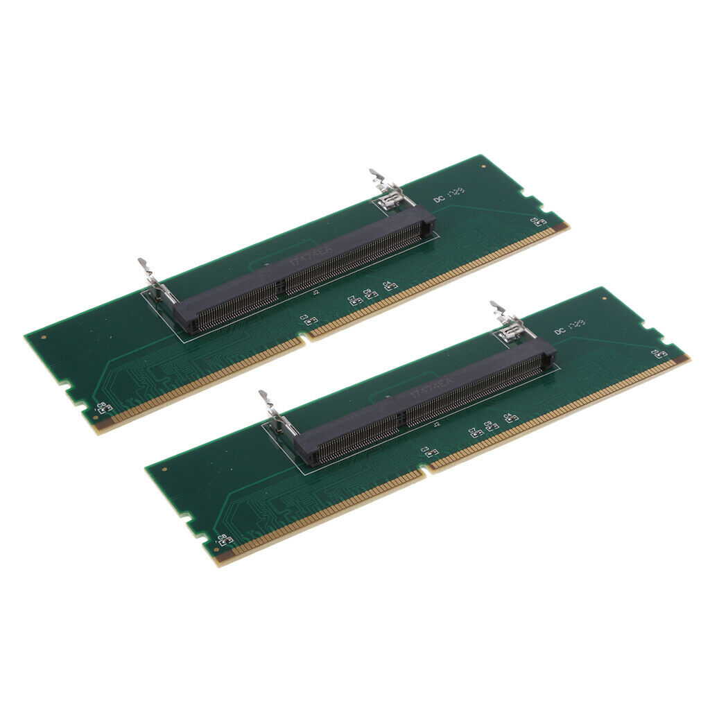 2Pcs DDR3 Laptop to Desktop Memory RAM Connector Adapter Memory