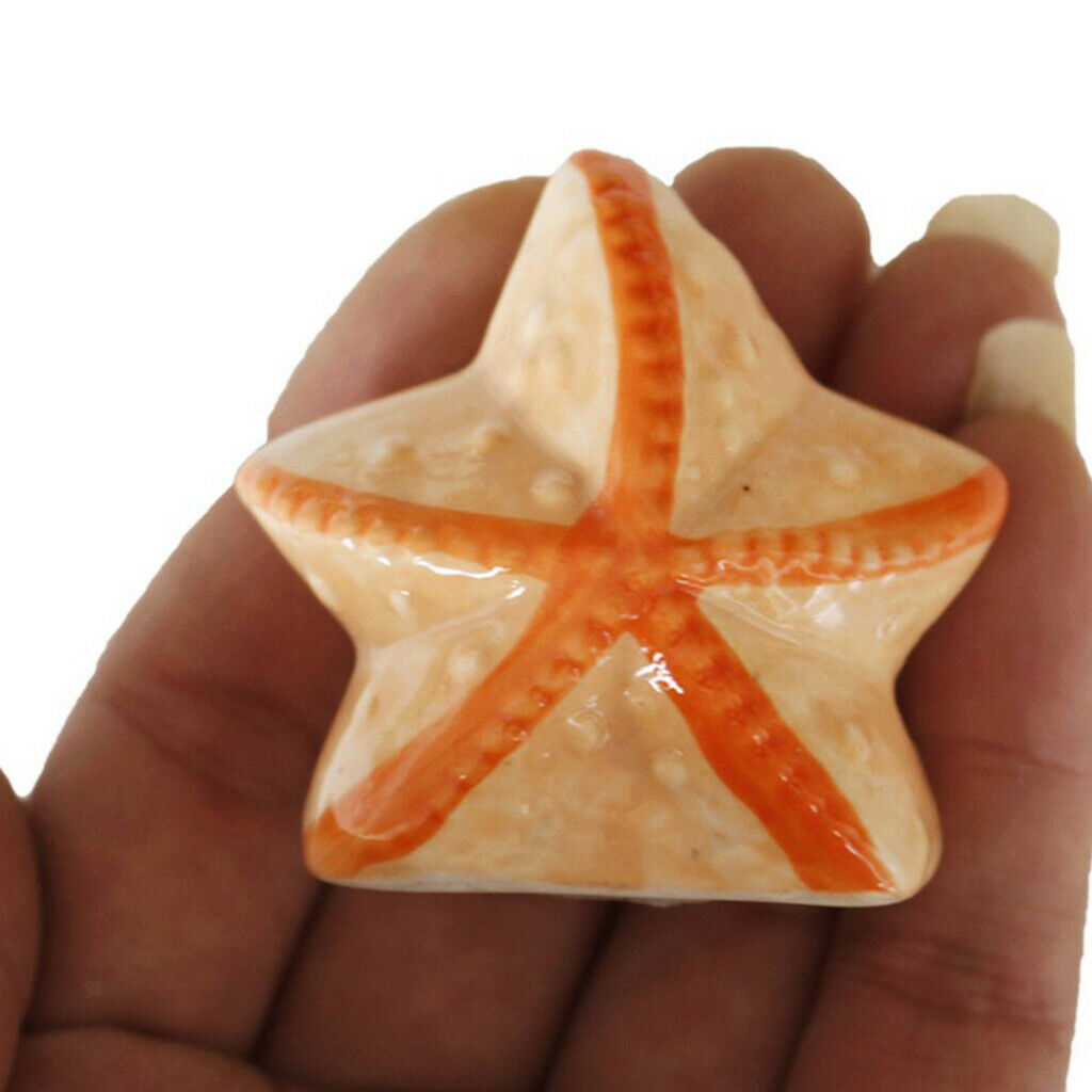 Starfish Ceramic Salt Shaker - Sea Ocean Style Salt and Pepper Shaker Cruet