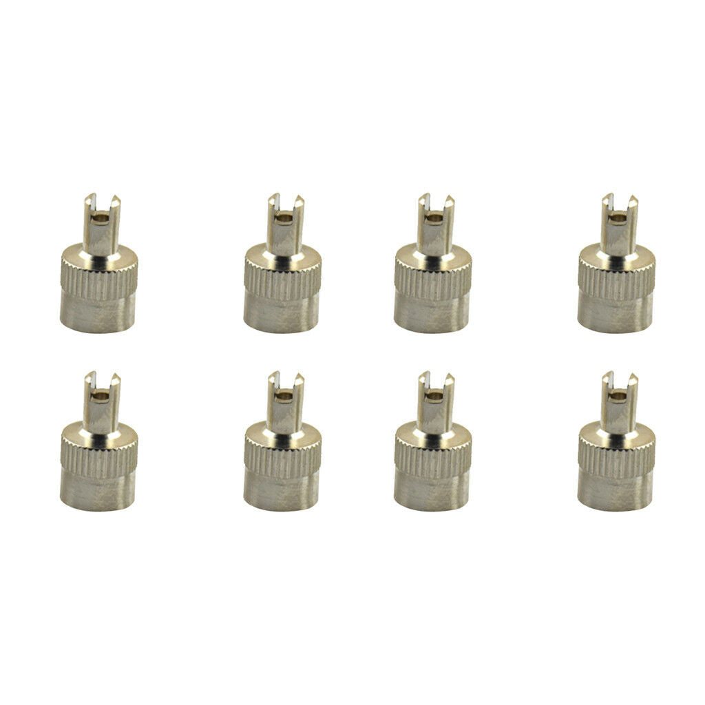 8Pcs Car Motorcyle Wheel Tire Stem Air Valve Caps Dust Cover w/ Remover Tool
