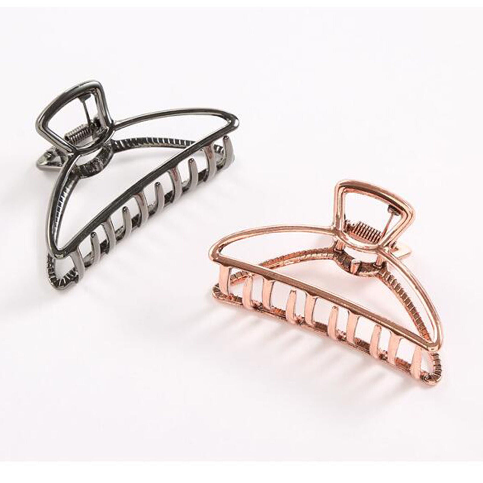 6 Pack Fashion Large Metal Hair Clips Open Shape Claw Clip Hair Shark Hair Clips