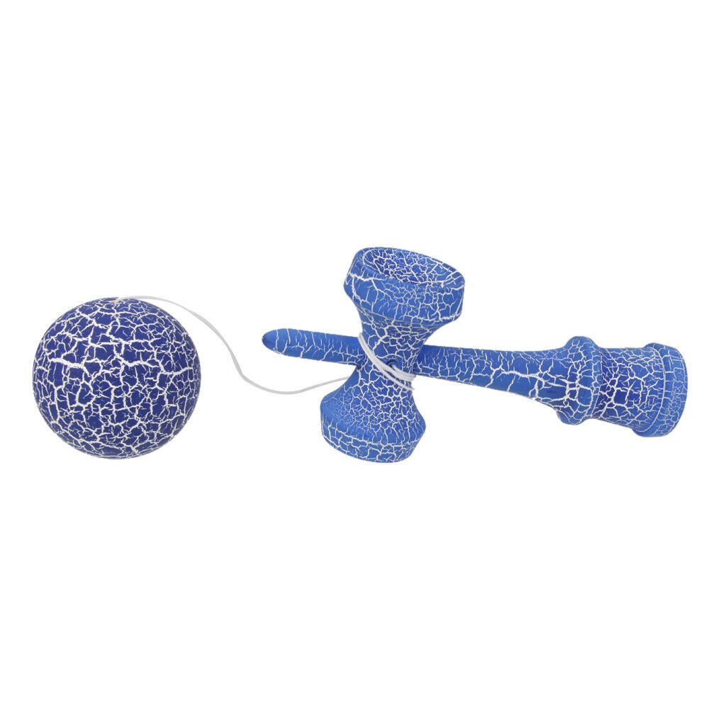 Kendama Toys Wood Crack Paint- Blue