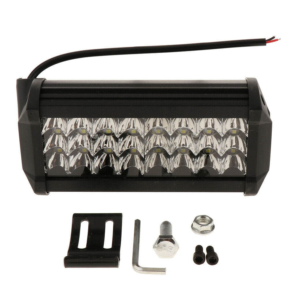 7" 72W 6000K 360LM LED Light Bar Driving Lights LED Work Lights Waterproof