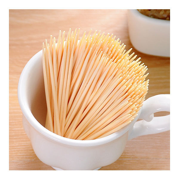 100pcs Two Heads Wood Stick Wooden Bamboo Toothpick Party Cocktail Food Picks