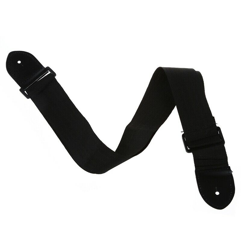 Adjustable Guitar Strap Band Acoustic Electric 132 x 6cm Black Y7L2