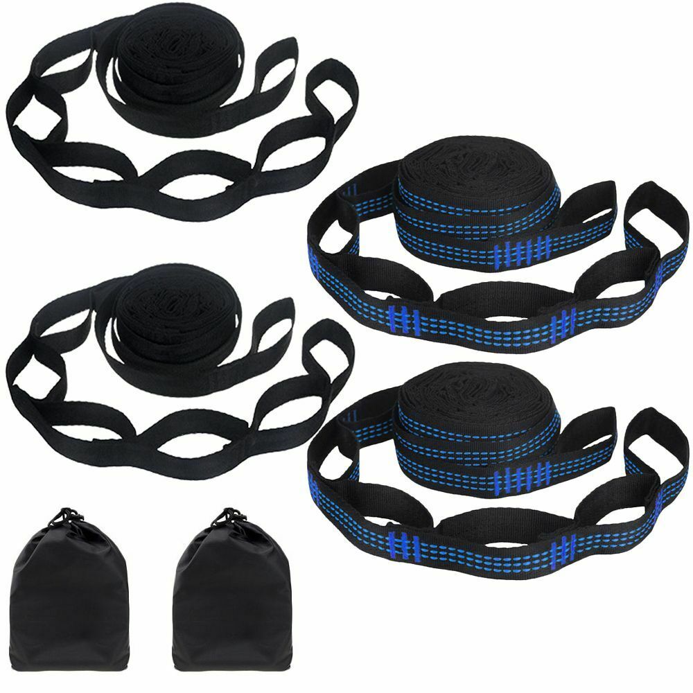 5 Rings High Load-Bearing Hammock Strap Camping Reinforced Polyester Rope