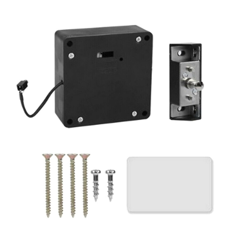 Electronic ABS Plastic Cabinet Lock Kit Set, Hidden DIY Lock for Wooden Cabinet