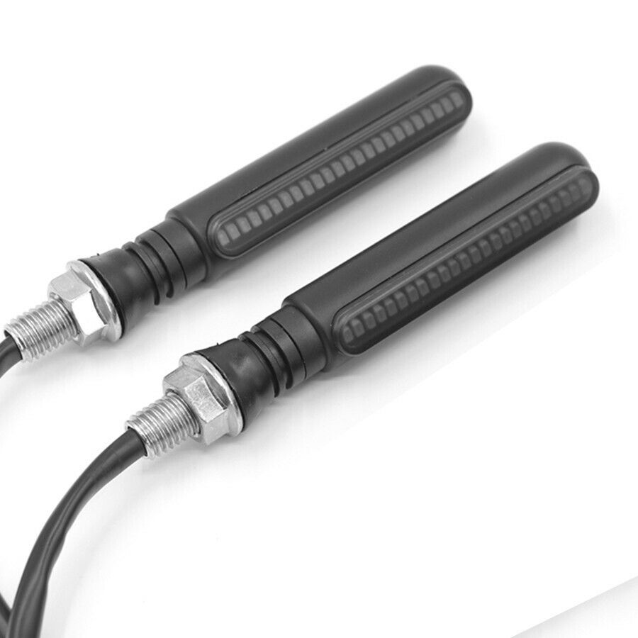 2x Dual Colors 24LED Brake Tailight Flasher Strobe Flowing Turn Signal Indicator