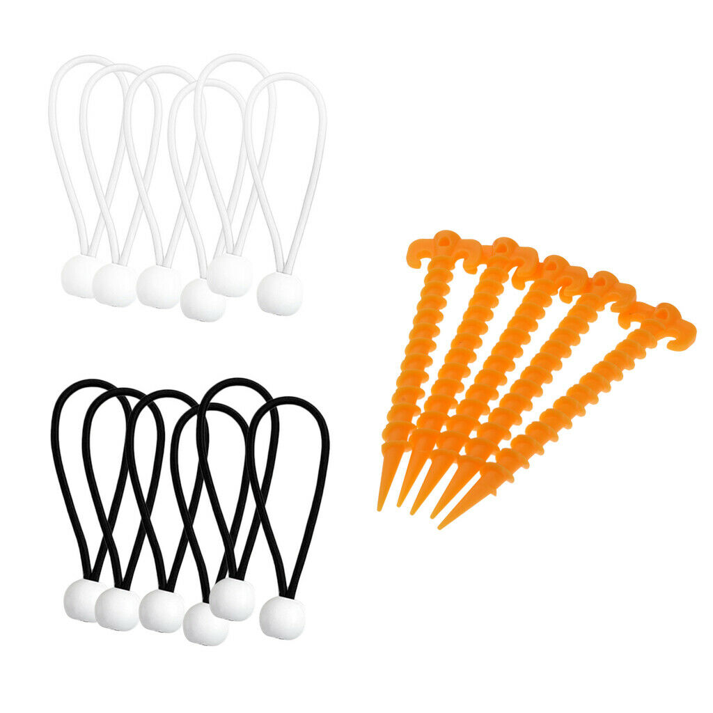12 Pieces 4/6 '' Heavy Duty Bungee