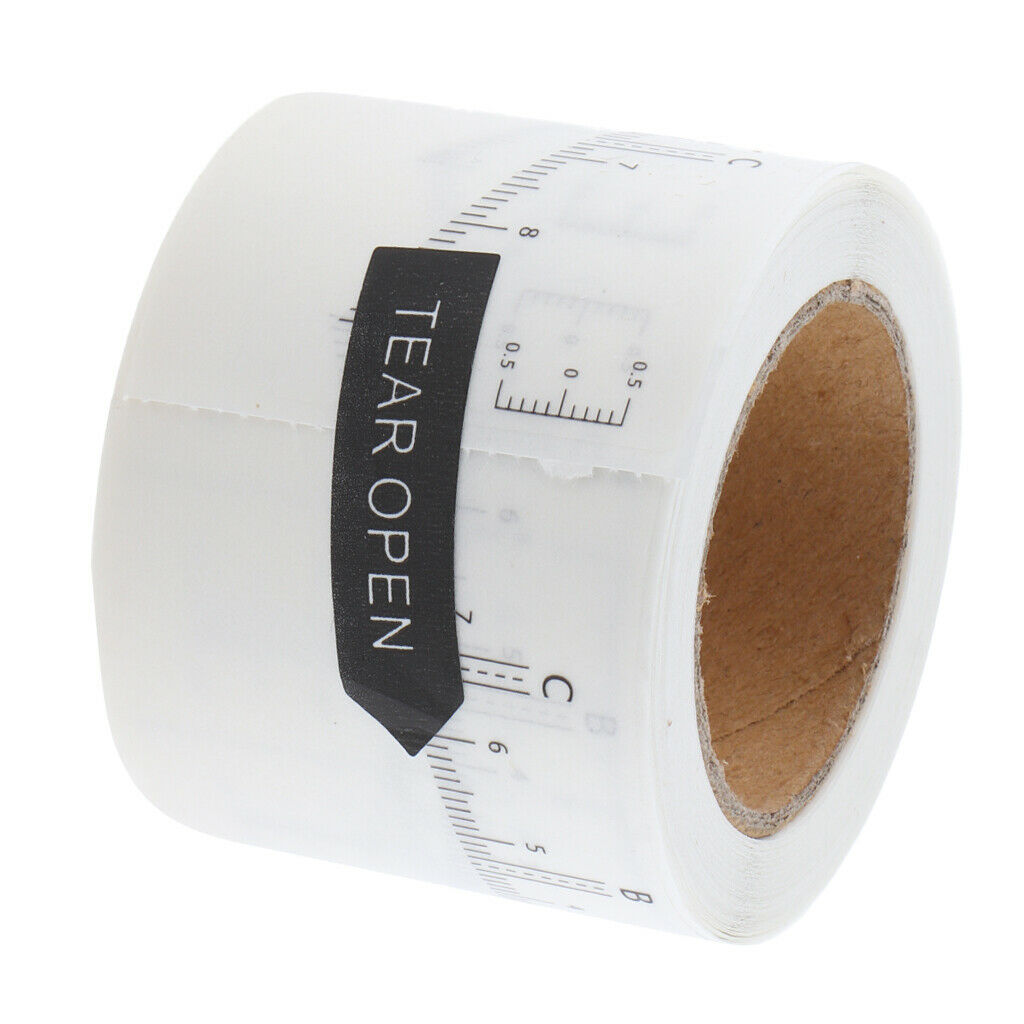 1 Roll Disposable Microblading Eyebrow Measure Ruler Stickers Makeup Tool