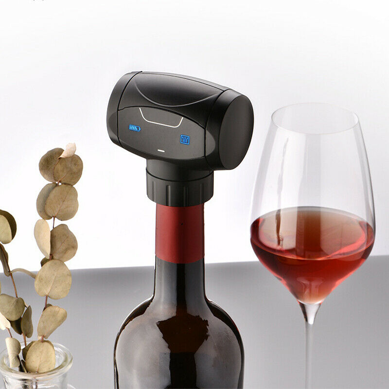 Electric Wine Stoppers Automatic Vacuum Wine Bottle Saver Sealer with Indicator