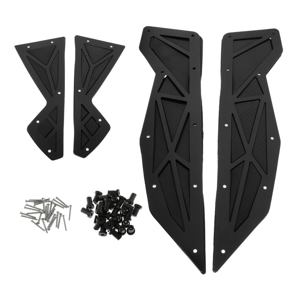 1 Pack Black Motorcycle Mats Footrest Pedal For YAMAHA NMAX155 125 155 15-19