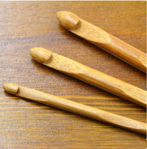 12pcs Durable Bamboo Needles Crochet Hooks Weave Knitting Knit Needles Set Tools