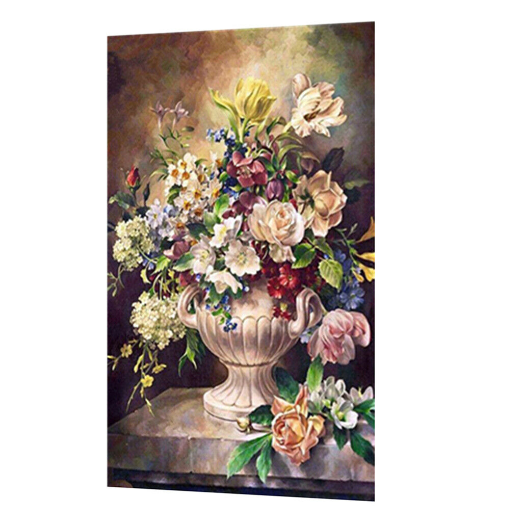 Embroidered Flower DIY Craft 5D Diamond Painting Kit Rhinestone Stitchwork