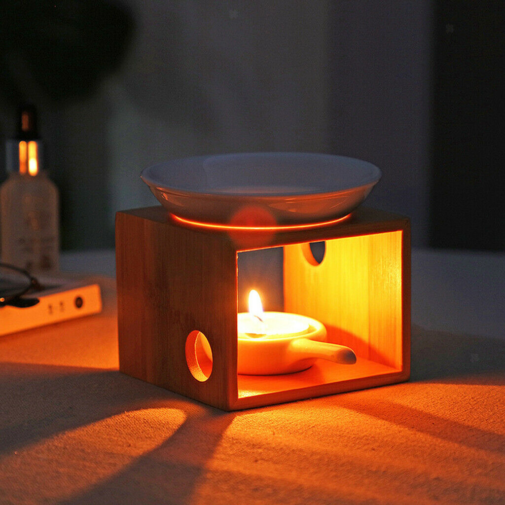 Essential Oil Burner Wax Melt Burner Aroma Oil Warmer Spa Yoga Home Decor