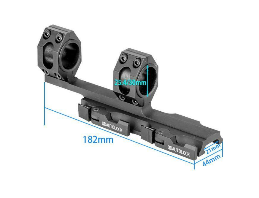 Outdoor 25.4/30mm Double Ring Sighting Clip Suitable Install On 20mm Weaver Rail