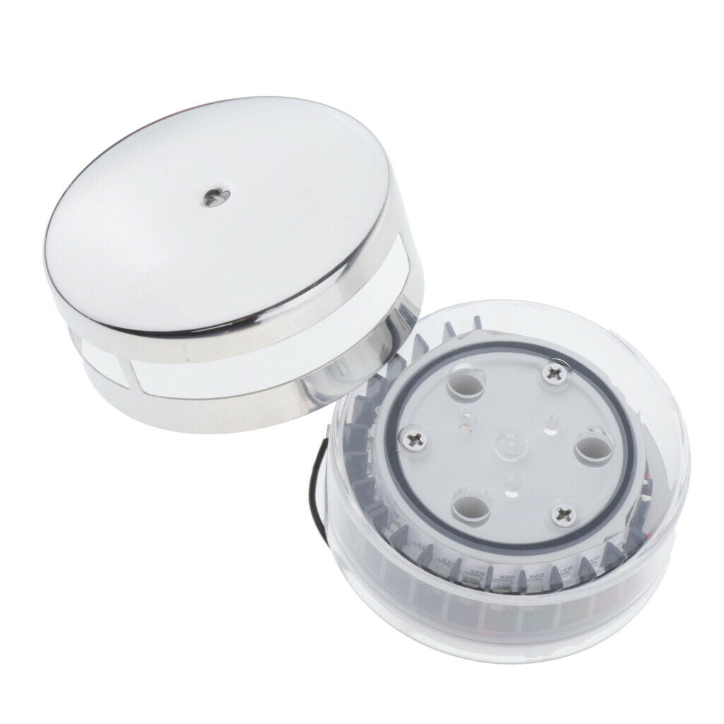 LED Stainless Steel SS Cabin Dome Light - Marine / Boat / Caravan / RV 12V Lamp