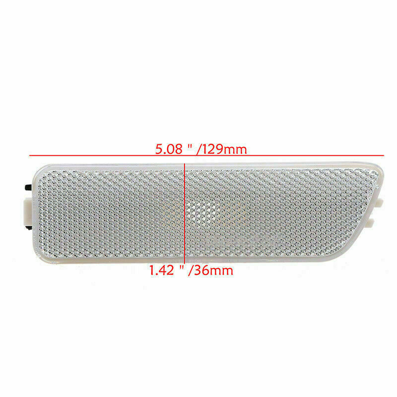 Front Bumper Side Marker Turn Signal Light For VW Golf Jetta MK4 White 1999-2005