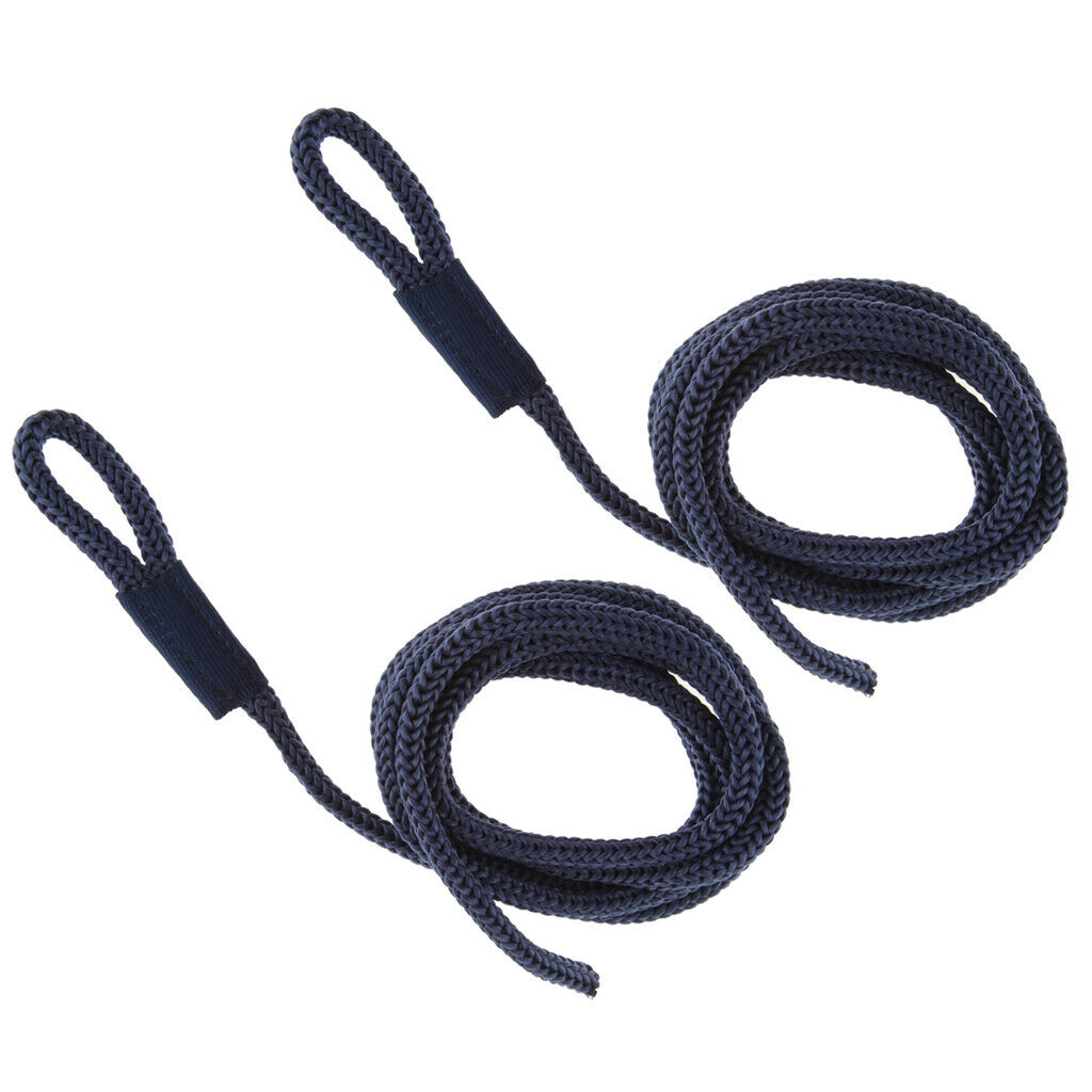 Boat Fender Lines 1/4inch x 5ft Bumper Whips Rope Docking Blue