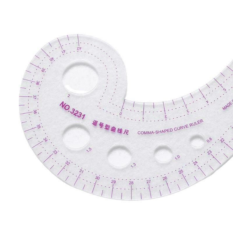 4pcs/set Tailor Comma Sleeve Cage Ruler Scale Measure Sewing Dressmaking Drawing