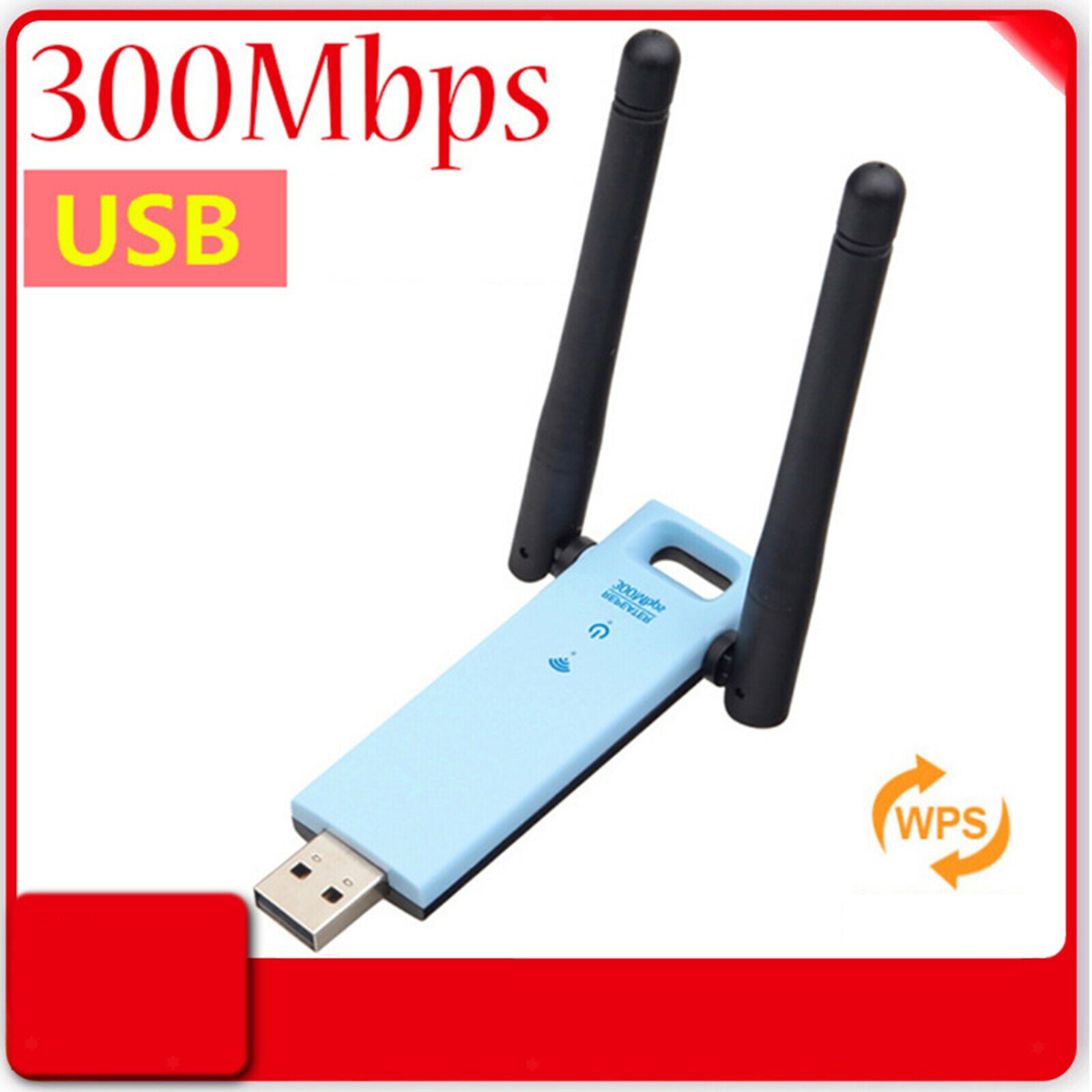 Wireless Repeater Double Band Signal Amplifier USB WiFi Adapter for Notebook