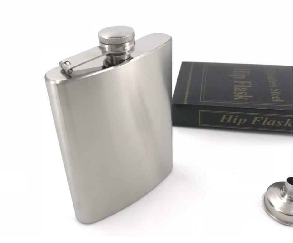 8 ounces bottle and funnel Material: stainless steel  Size: 93*22*136mm  The num