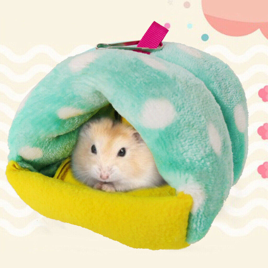 Guinea-Pigs Bed House Hammock Small Animal Hanging Cage Cave Warm Green