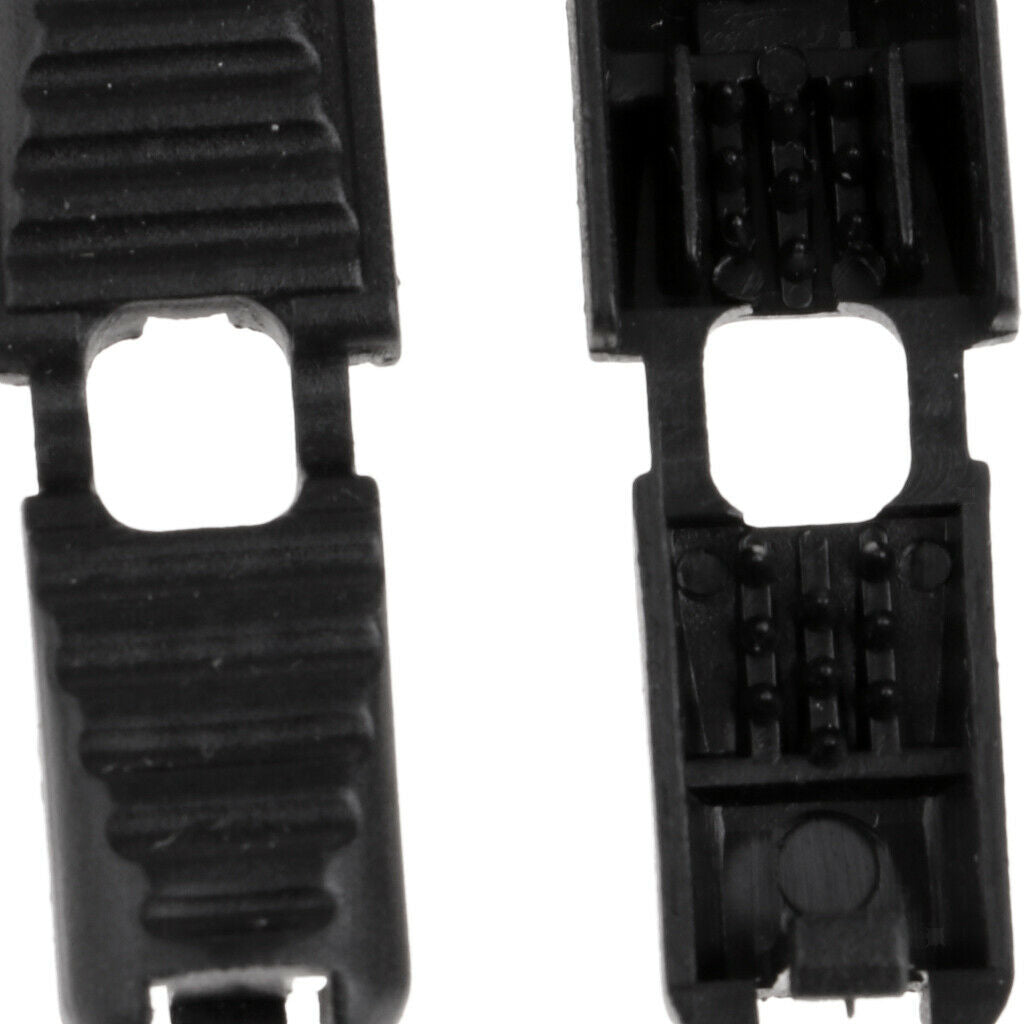 10x Plastic Black Zipper Pull Clip Lock Sportwear Backpack Bag Cord Ends