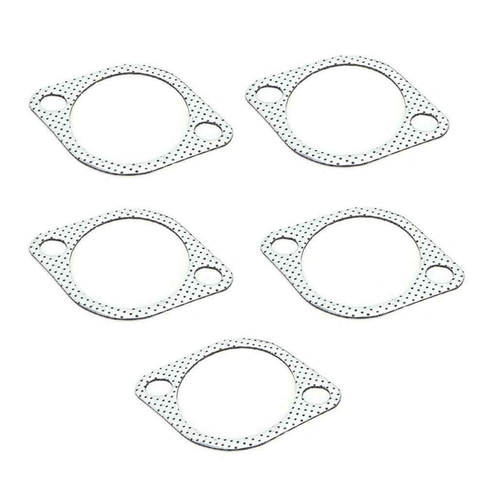 5Pcs  3in Ceramic Exhaust Pipe Metal Gasket with Reinforced Ring 76mm Downpipe