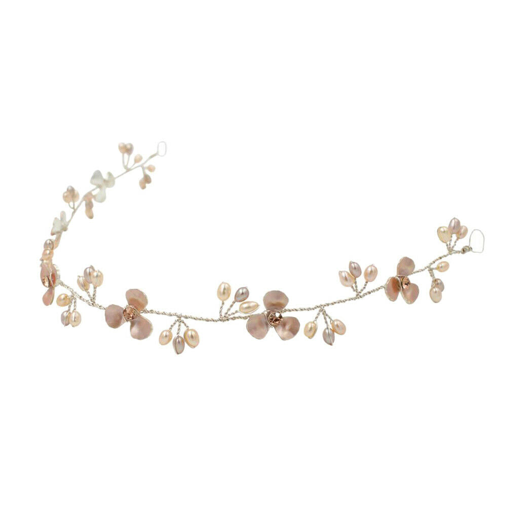 Bride Floral Rhinestone Crystal Prom Wedding Tiara  Bridesmaid Headband