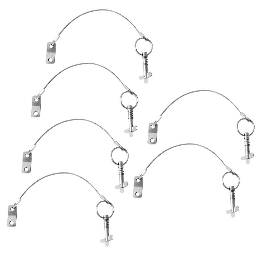 6x Quick Release Pin With Stainless Steel Strap