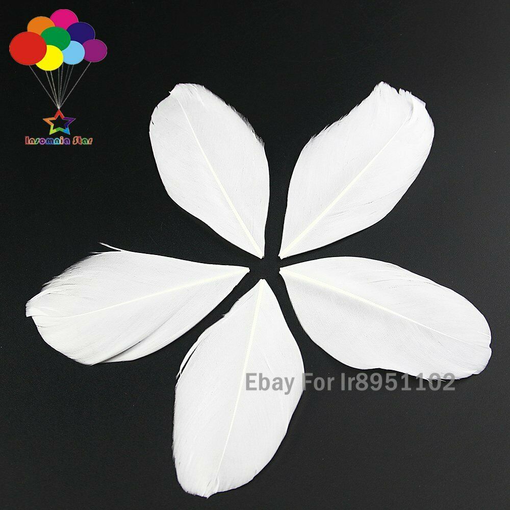 Pure White 100 pcs 5-7 cm Goose feather for Decor Accessories Wedding Decoration