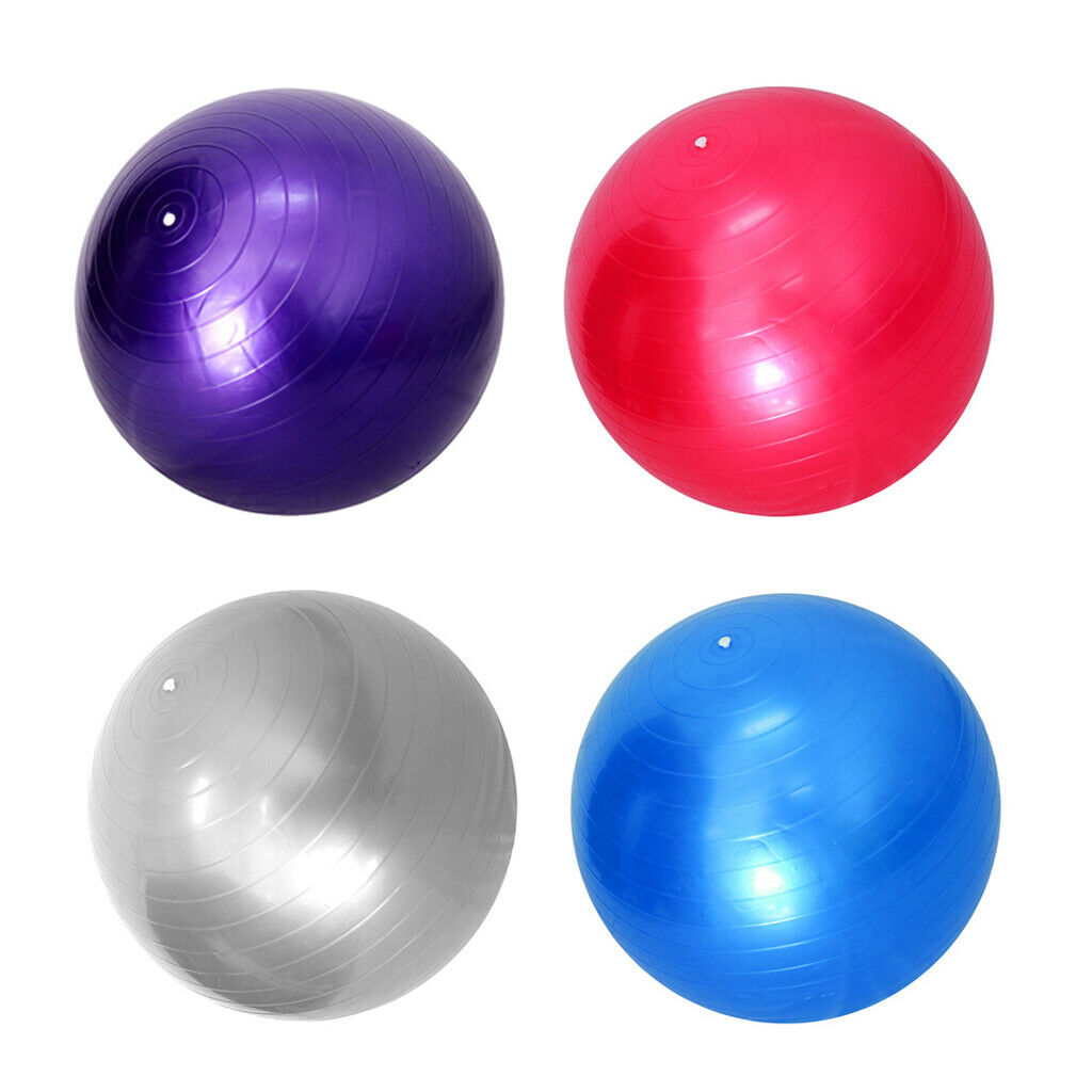 Purple Gym Ball Seat Ball Fitness Yoga Pilates Sports Ball In Door Fitness 45CM