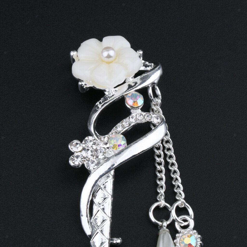 Set of 2 Elegant Women Girls Hair Stick Chopstick Dangle Hairpin Pin Tassel