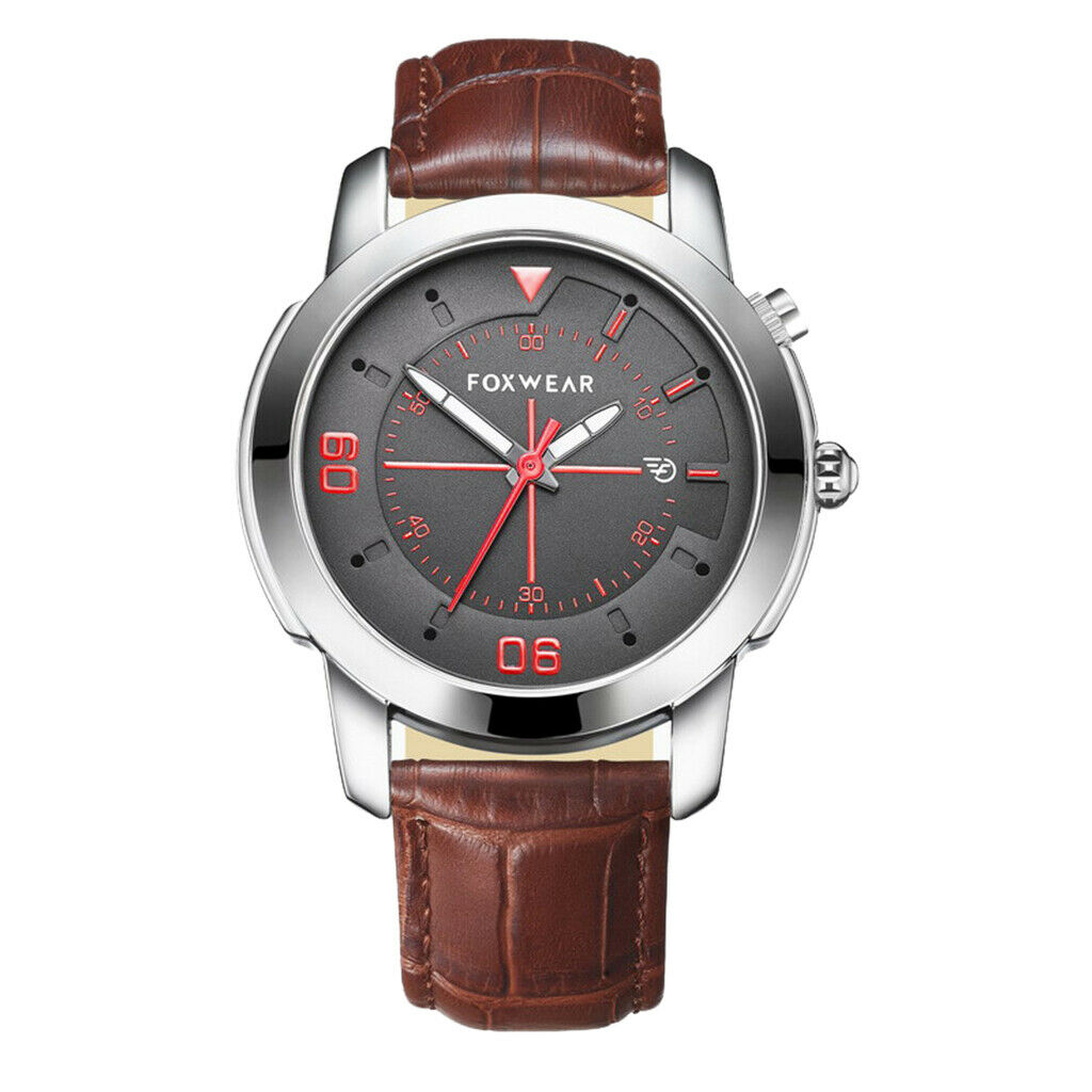 Foxwear Waterproof Bluetooth Smart Quartz Wrist Watch Camera Anti Lost Brown