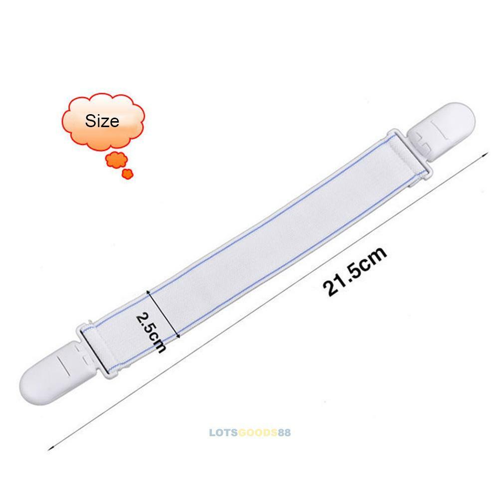 4PCS Elastic Bed Sheet Mattress Holder Fastener Grippers Clips Suspender Straps