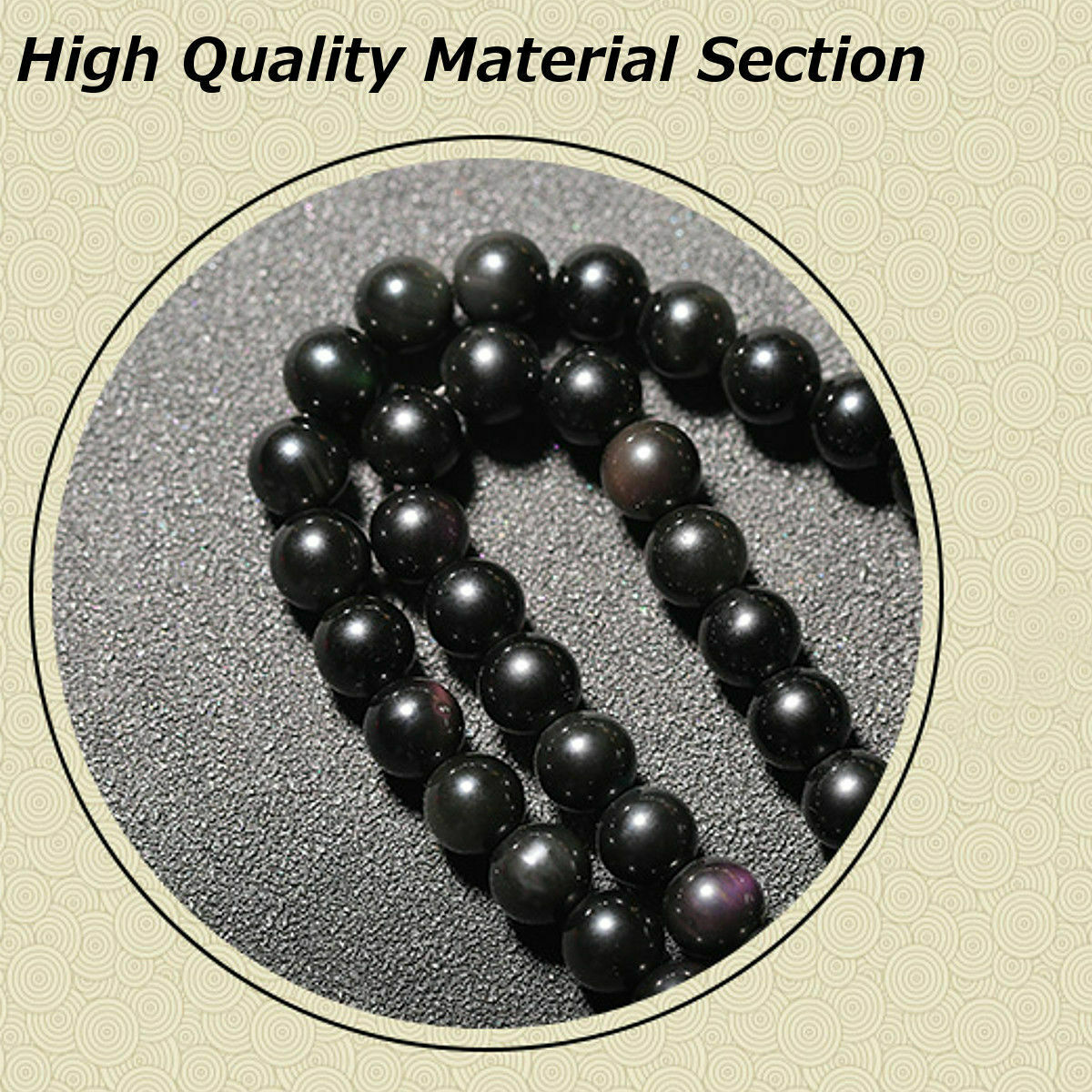 Luminous Dragon Mala Bracelet Yoga Black Onyx Men Women 108 Buddha Beads