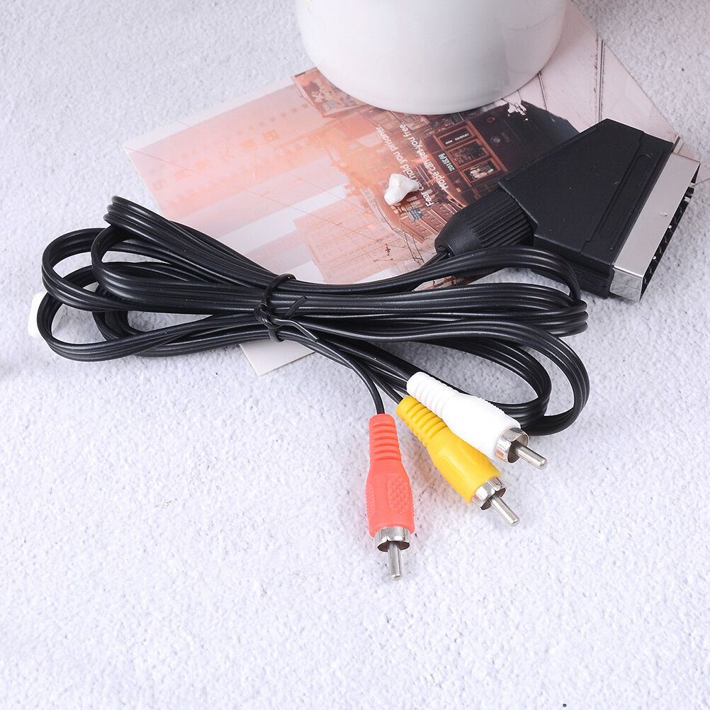 High quality 1.5m rgb scart to 3 RCA audio video cable for nes JCA FwO Ad