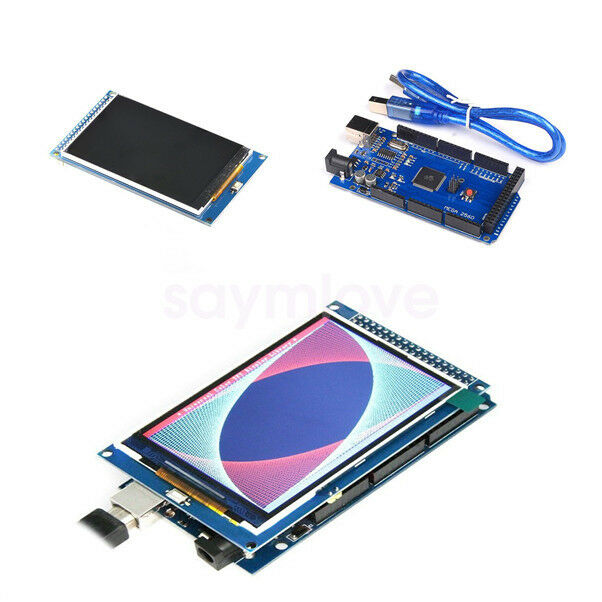 New 3.5 Inch TFT LCD Display Screen Monitor + MEGA 2560 R3 CH340G For Arduino