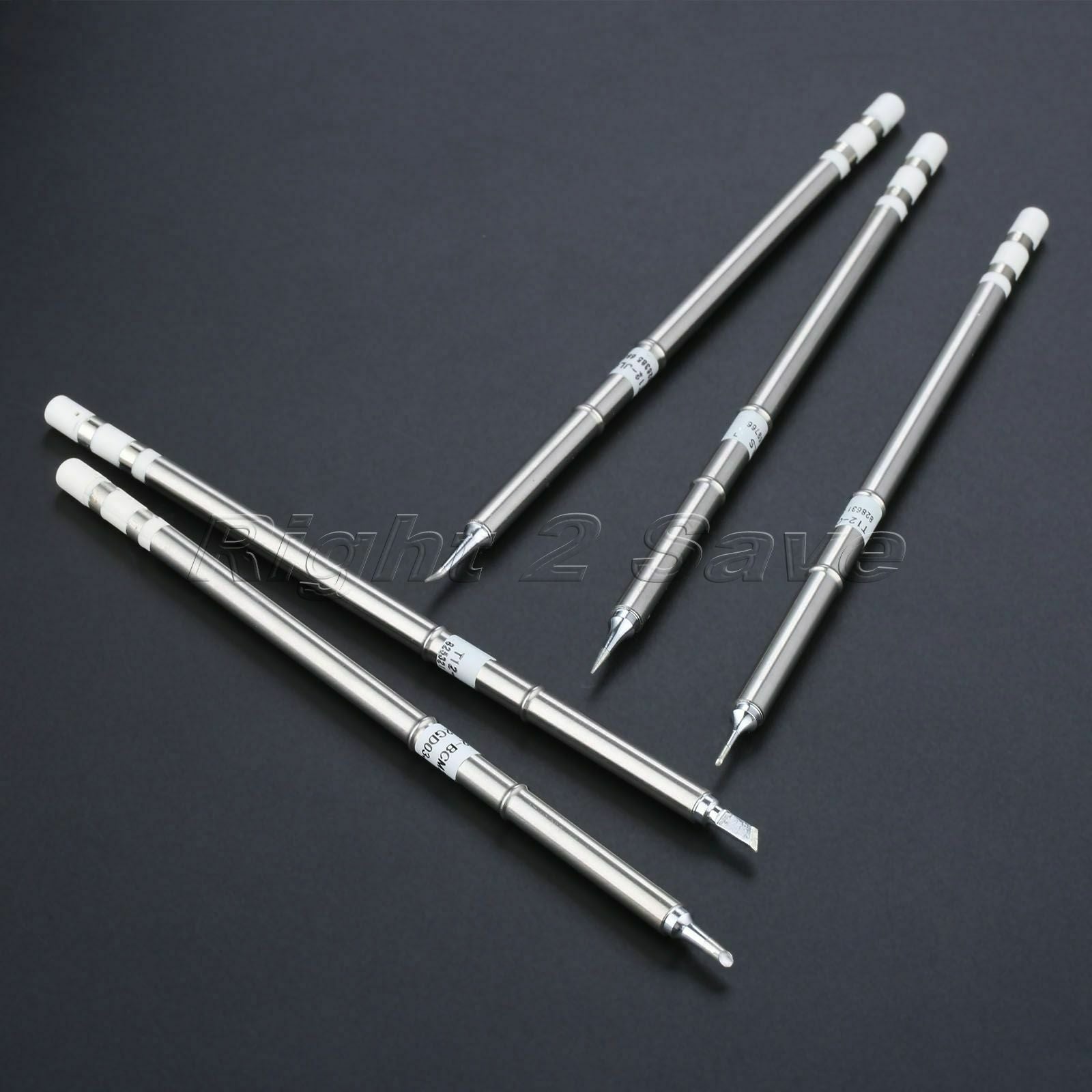 5pcs T12 Soldering Iron Tips Set T12-C1 ILS KU JI02 BCM2 For Welding Component
